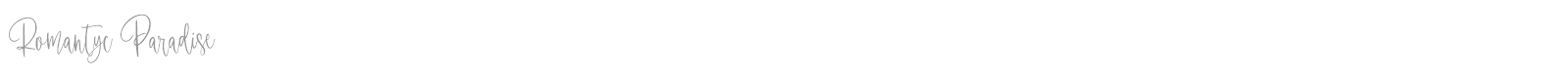 Romantyc Paradise font preview